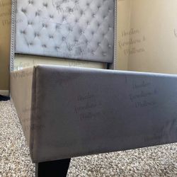 New 6ft Tall Luxury Bed Frames MATTRESS NIT INCLUDED Same Day Delivery 🚚 DEFERENTS COLORS AVAILABLE 
