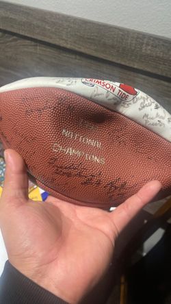 Signed a Crimson Tide Football 1992 National Champs