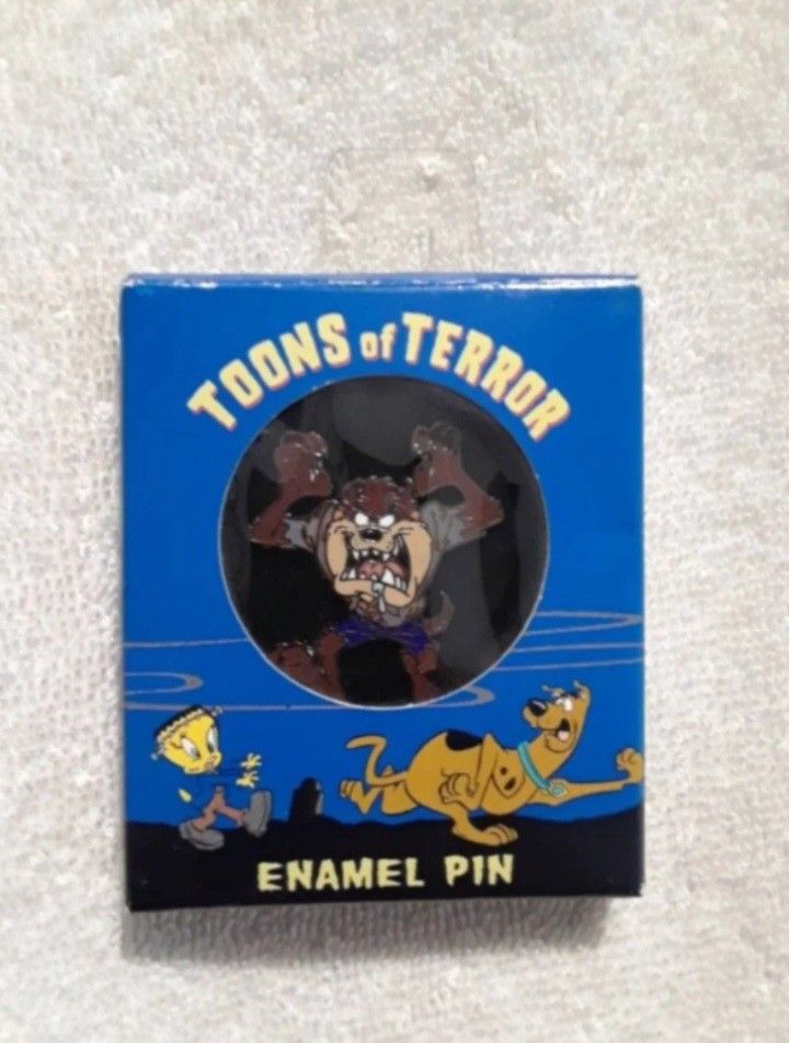 Vintage Looney tunes Halloween toons of terror enamel pin
