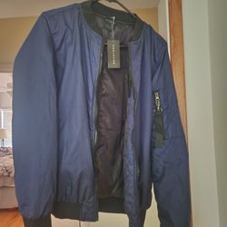 Bomber Jacket, Navy Blue