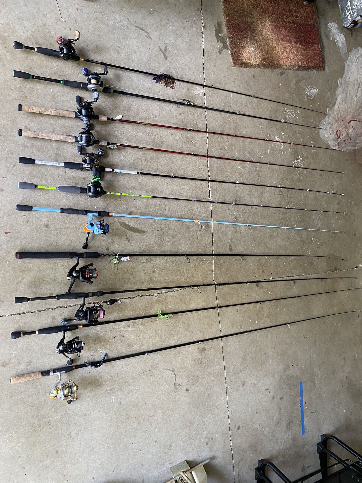 Fishing rods and reels