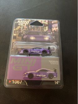 Mini GT Mijo Exclusive Toyota Supra (A80) Top Secret GT-300 Top Secret Purple