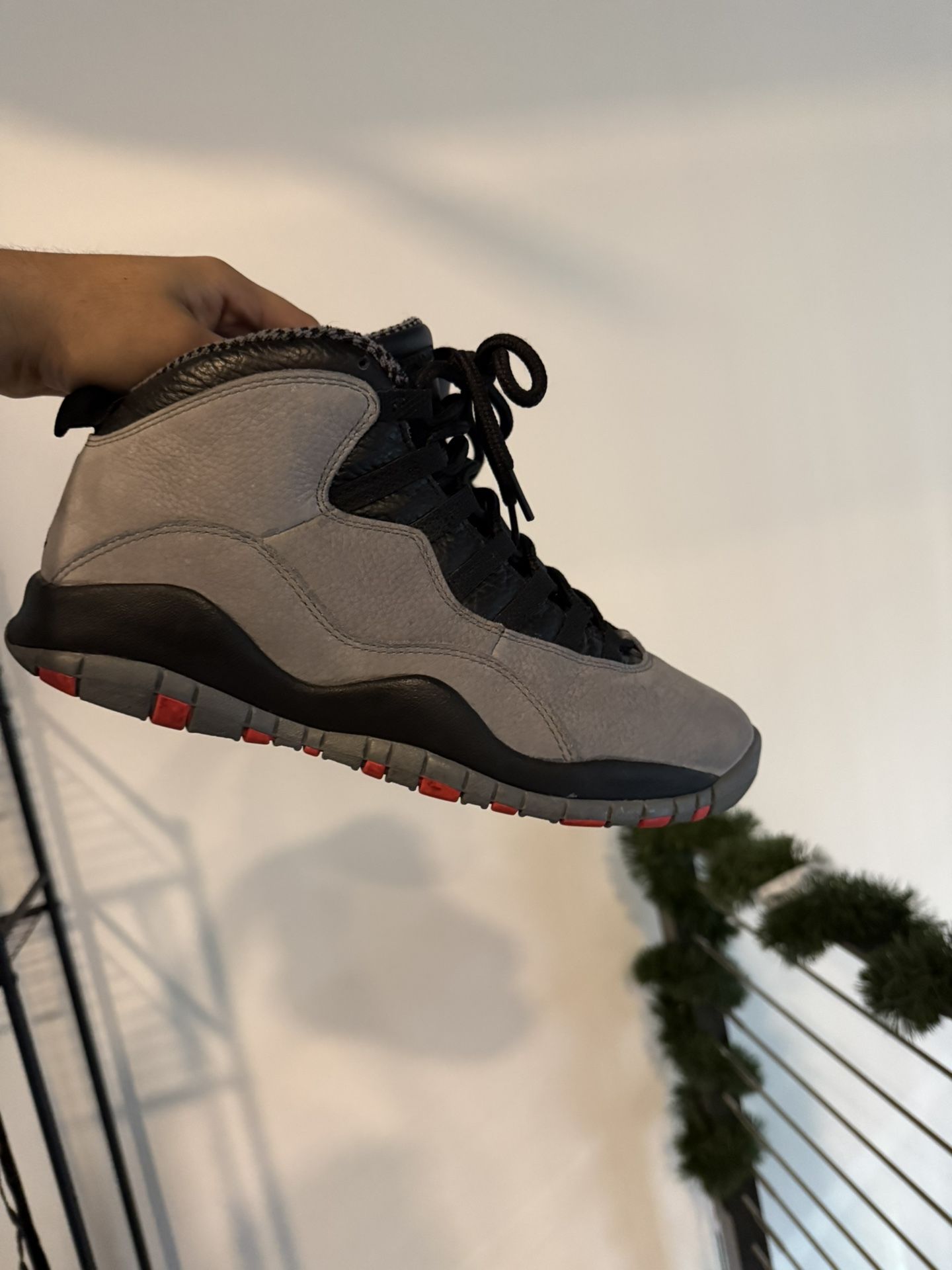 Jordan 10 Infrared/ Cool Grey Size 9.5