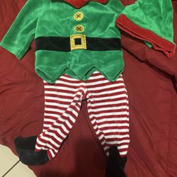 Baby Elf Outfit 0-3 Months 
