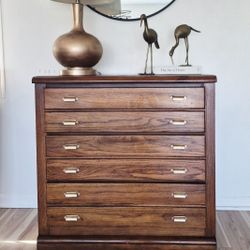Vintage Solid Wood Bassett Dresser 