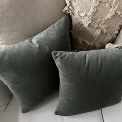 Accent Couch Pillow Very Plush All Four Grey 