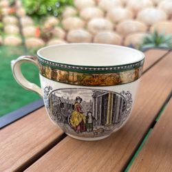 Vintage Mason’s Ironstone England cup with classic London scene design. High-quality English ceramic, excellent condition, no chips or cracks. Beautif