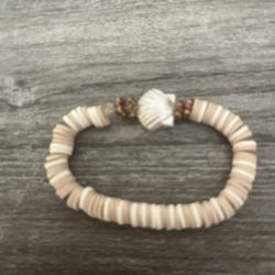 Brown Clay Beads Bracelet 