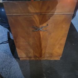 vintage Montgomery Ward sewing machine cabinet