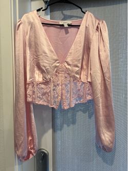 Xl satin and lace blouse