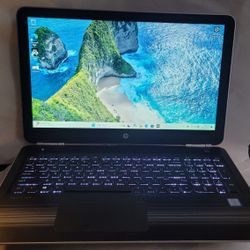 Refurbished HP Pavilion 15 touchscreen, i5-7200u, 12gb ram, 500gb ssd, new batt