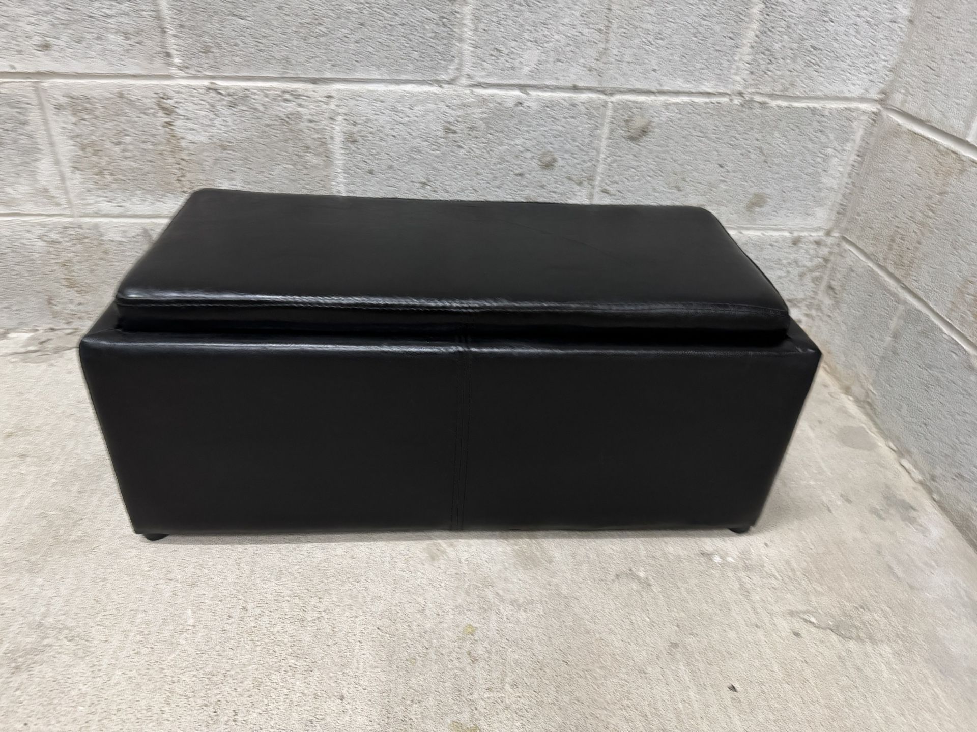 Storage ottoman dark brown 29.5x13.5x H12.5
