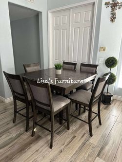 Beautiful Counter Height Dining Table 