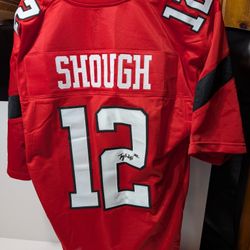 Tyler Shough Signed Texas Tech Red Raiders #12 Autographed Football Jersey JSA
