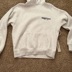 Essential light oatmeal hoodie xs