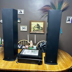 Tower Speakers With Box Adapter 