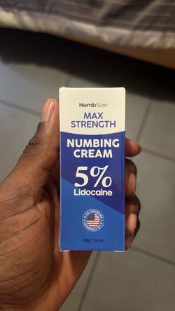 NumbSure Max Strength Numbing Cream 5% Lidocaine