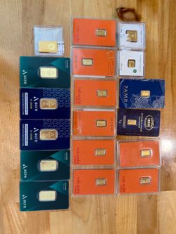 Mixed Gold Bar Lot – Valcambi, PAMP, Acre, IGR