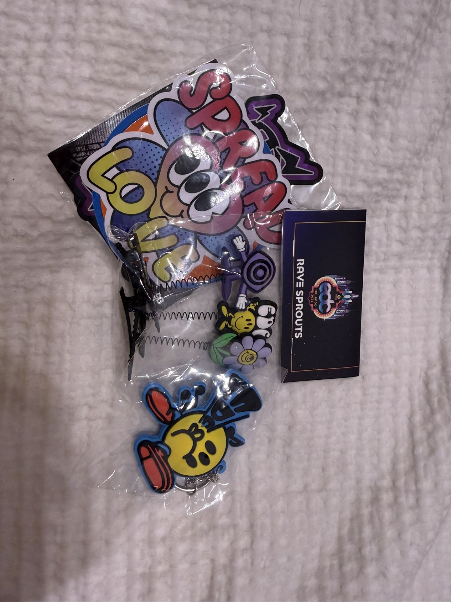Edc 2025 Stickers, Keychain, And Sprouts