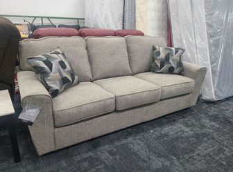 New special Ashley Cascilla Pewter color 2pc living room sofa loveseat special