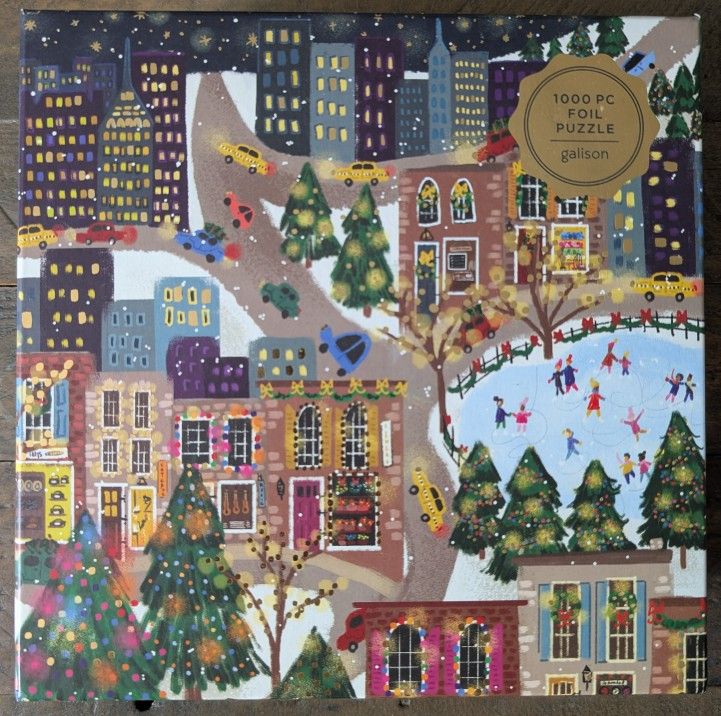 NYC Christmas Puzzle by Galison, 1000 Pieces