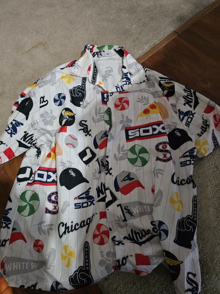 CHICAGO WHITE SOX BEGGARS PIZZA HAWAIIAN SHIRT XL NEW
