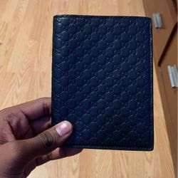 Gucci Bifold Wallet Microguccissima Black Leather 
