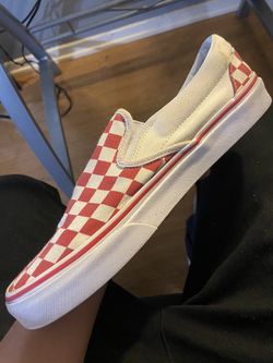 Vans red Checker