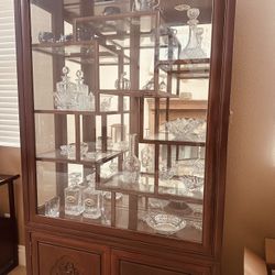 Rosewood Hand Made Curio Cabinet
