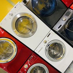 Lavadora Y Secadora Roja De Gas A Pagos 