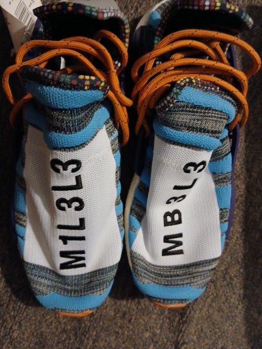 Deadstock!!PairAdidas-PharrellNMD Hu-trail'Solar PackOrangeALLOriginal!!