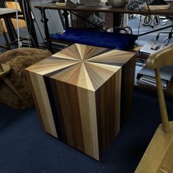 Brand New Drum Side Table 