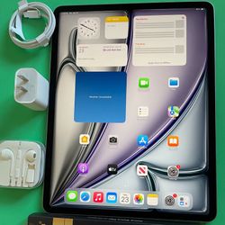 Apple IPad Air 13” (M2 chip / 2024  model) 128GB with Pen, keyboard & Accessories (warranty 10/2025) 