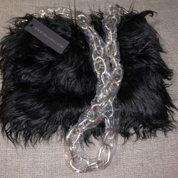 Brand New Dolls Kill Brand Black Faux Purse