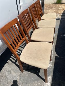 Stakmore wood folding chairs