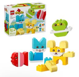 LEGO DUPLO My First 3 in 1 Creative Cute Pets Building Toy for Toddlers