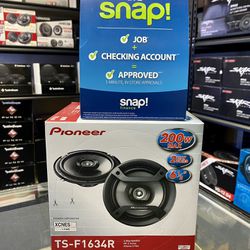 New Pioneer 6.5” inch 200 Watts Max Car Audio Speakers (pair) No Credit Easy Financing 🔥🔊