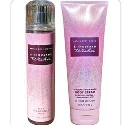 A Thousand Wishes Body Care by Bath and Body Works Full Size 
