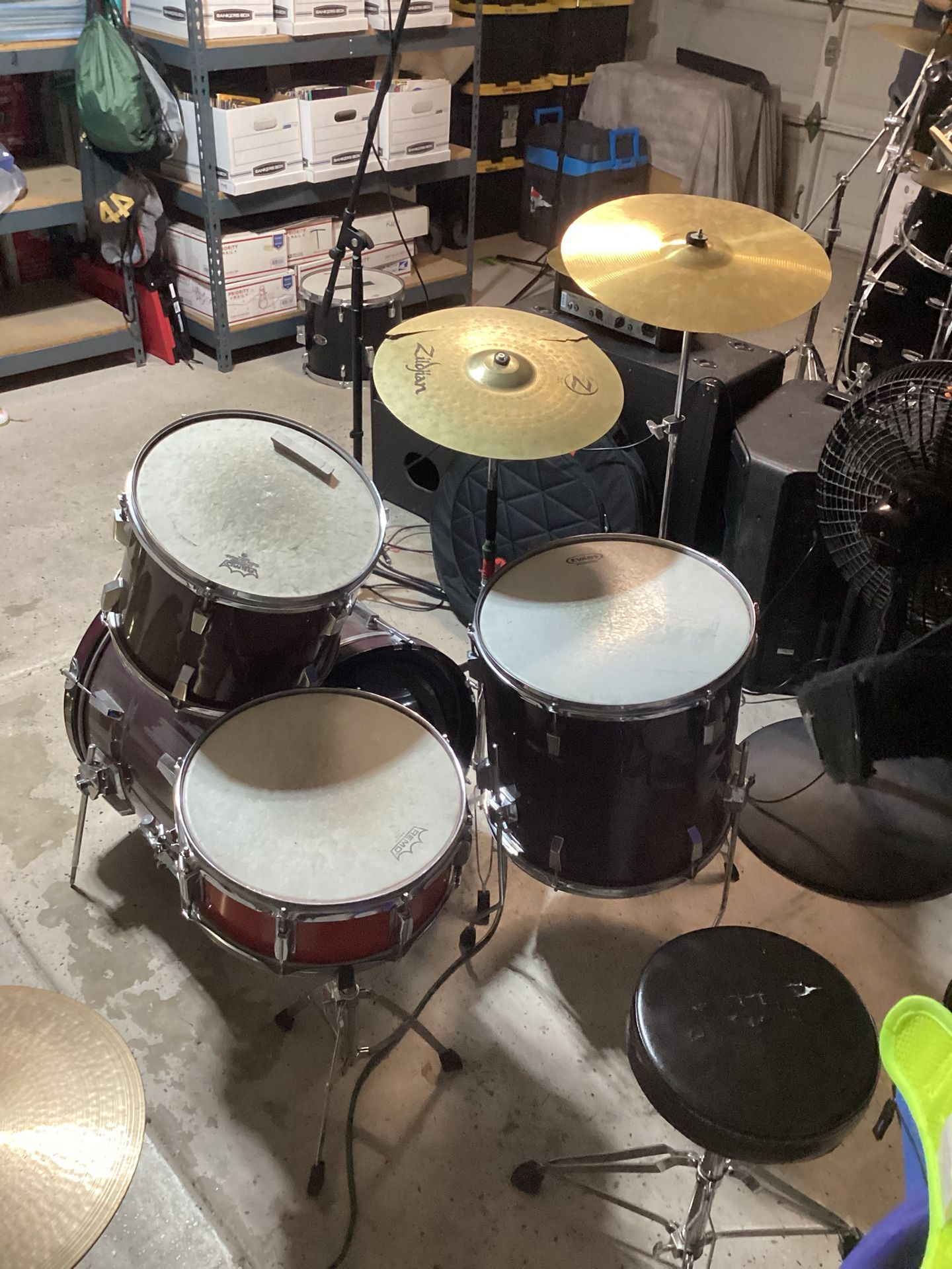 Drum Set And Symbols For Sale