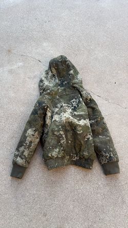 Camo Hooded Work Jacket Heavy Wear