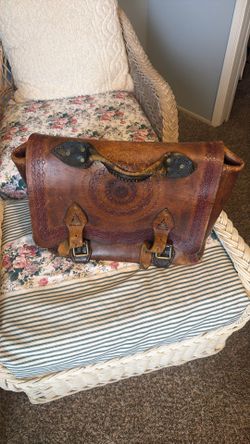 Large Leather Handmade Vintage Bag $40 93309
