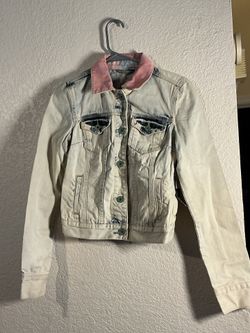 Aeropostale x Pretty Little Liars Light Wash Distressed Denim Jacket- Emily Inspired
