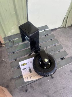 Stark USA Universal 8" Swivel Caster for Door with Spring and Puncture-Proof Tires