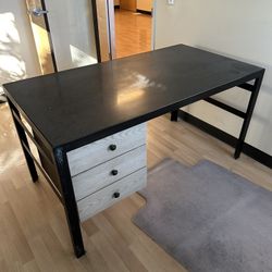 Granite Top Metal Desk 