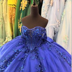 Royal Blue Quince Dress