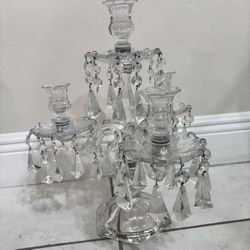 Vintage Heisey Old Williamsburg 3 light candelabra