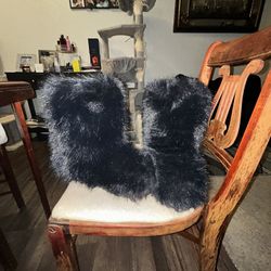Black Fur Boots