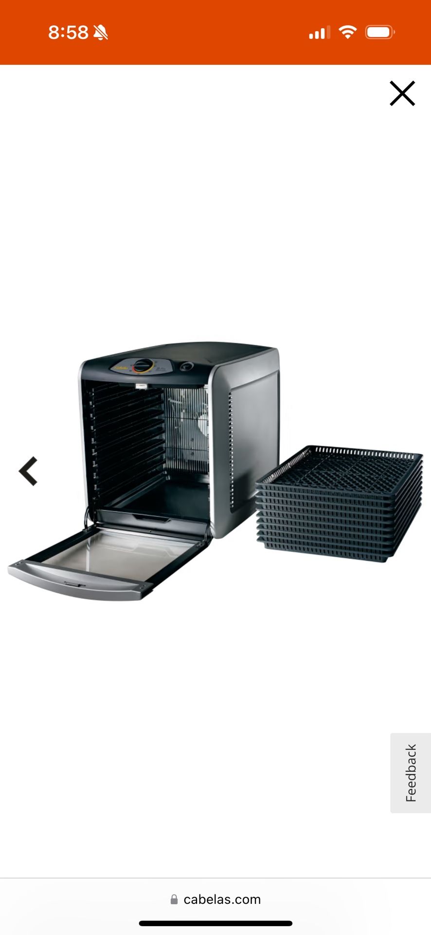 Cabela's Deluxe Cabelas Tabletop Grill Cabela's Deluxe Dehydrator