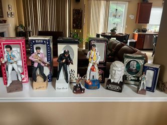 Elvis music box decanters
