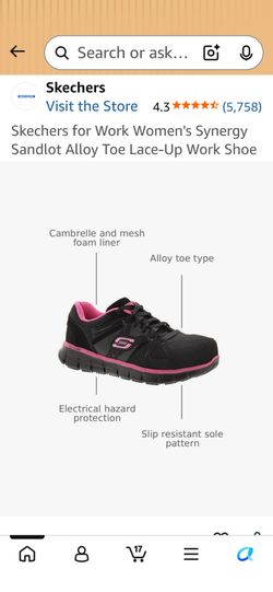 Sketchers Alloy toe safety shoes